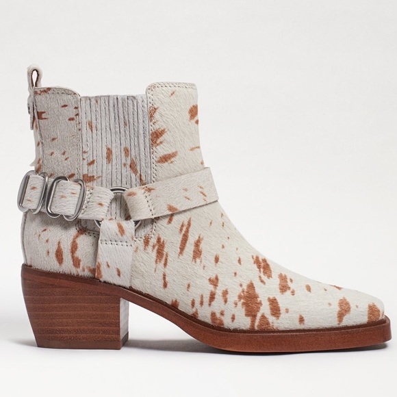 NEW SAM EDELMAN COWHIDE BOOTS - Picture 2 of 9